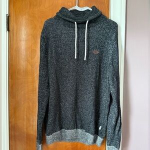 Stylish Turtleneck Sweater in Black and Gray